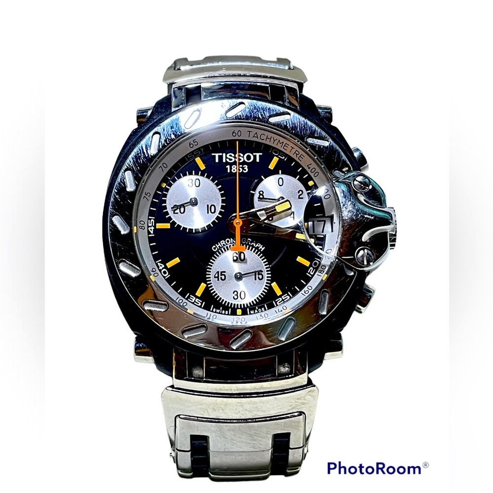 Tissot 1853 T-Race T472 model men’s watch.